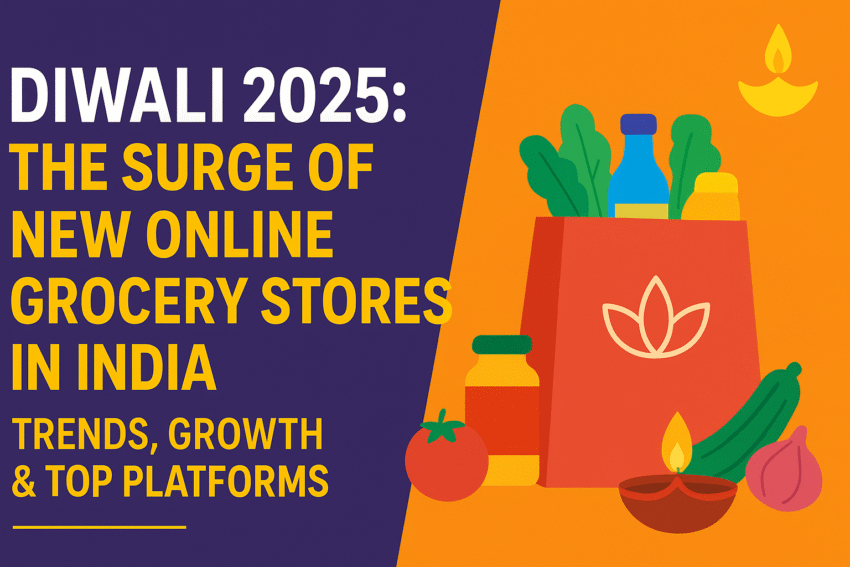 New online grocery stores established in India on Diwali 2025 - festive digital supply chain, quick commerce, and growth in tier II/III cities.